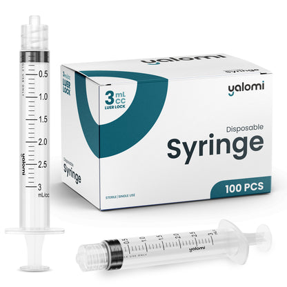 Yalomi - 3mL Luer Lock Syringe - Case of 1000pcs
